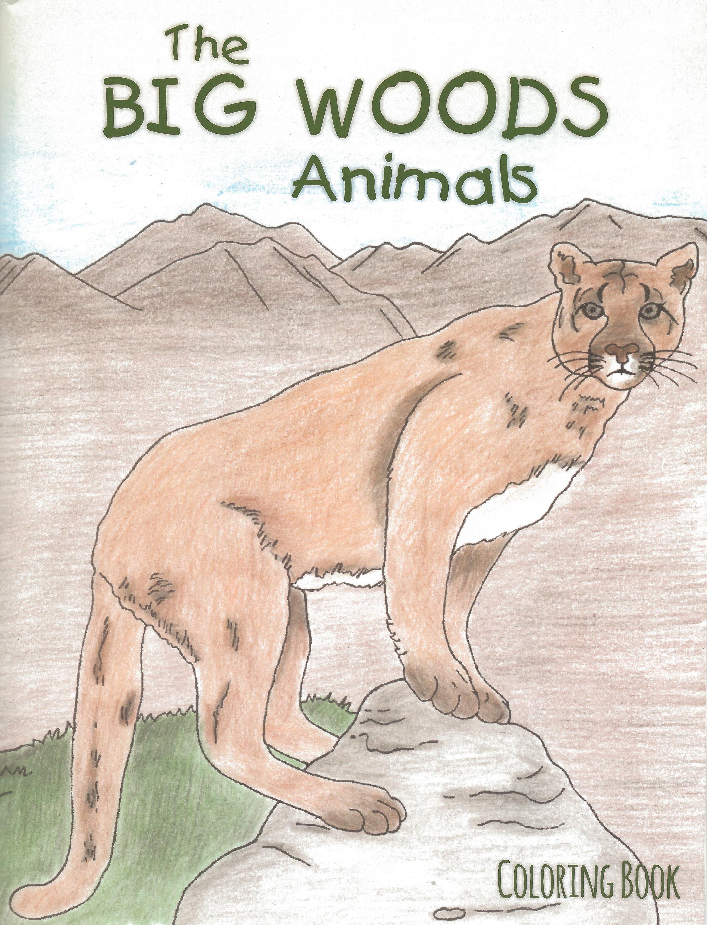 THE BIG WOODS ANIMALS Coloring Book - Click Image to Close